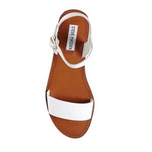 Steve madden DONDDI WHITE LEATHER sandal